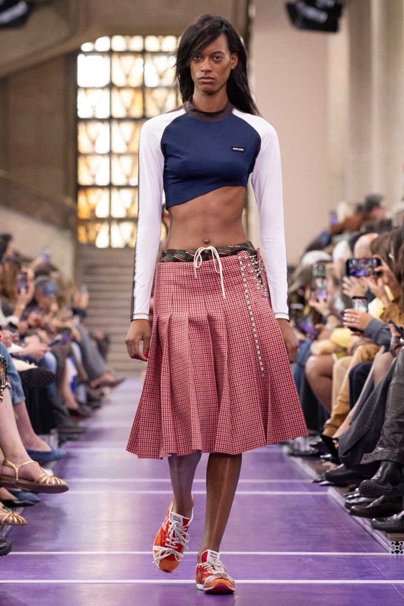 Miu Miu Miuccia Prada Spring/Summer 2027 “Here and Now” Paris Fashion Week Runway Collection New Balance RC150 Wrangler Collaborations Alice Diop