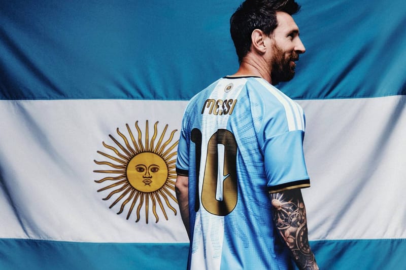 adidas Crowns Lionel Messi's Argentina Farewell With a Gold-Trimmed "Sol de Mayo" Jersey