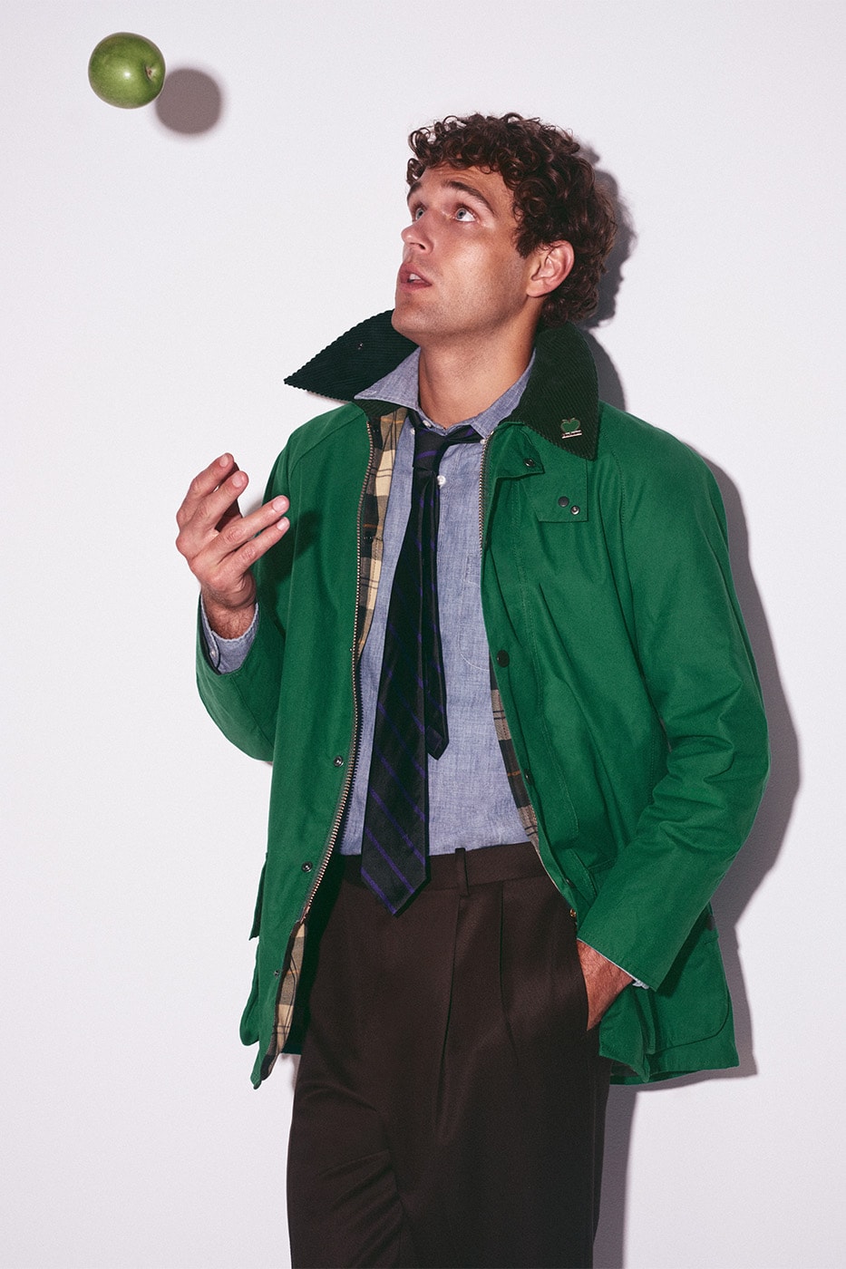 J.Crew Barbour® Beaufort® Jacket Apple Green Waxed Barn Jacket Blackwatch Plaid Release Info