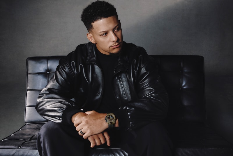 Hublot with Patrick Mahomes and the Big Bang Reloaded Magic Gold