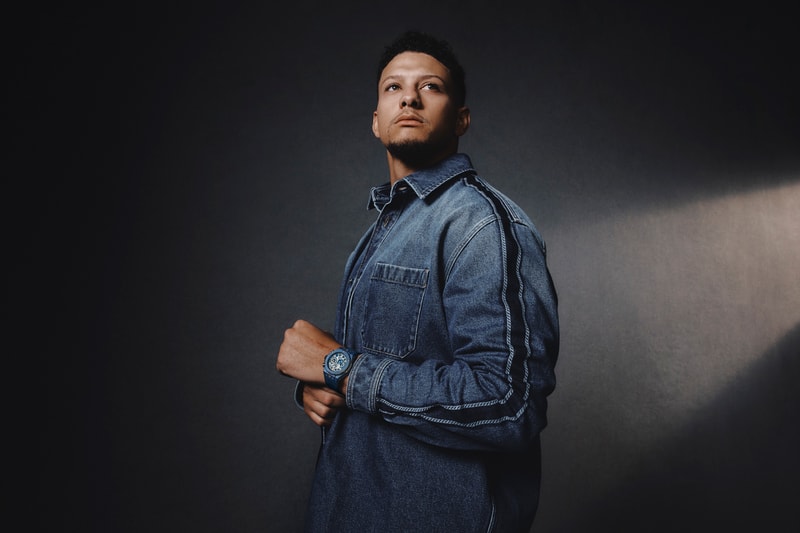 Hublot with Patrick Mahomes and the Big Bang Reloaded Magic Gold