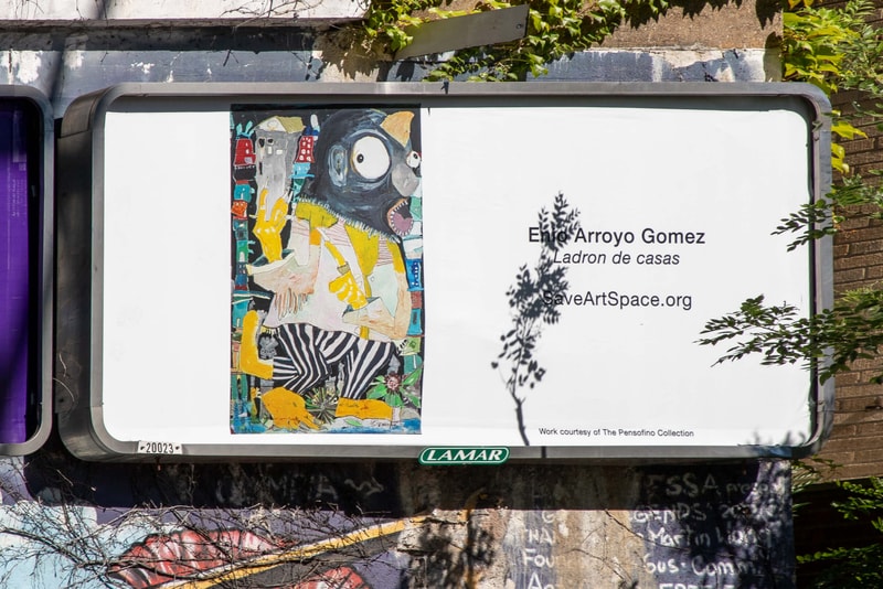 Enio Arroyo Gomez's 'Ladrón' Billboard Installation in Queens