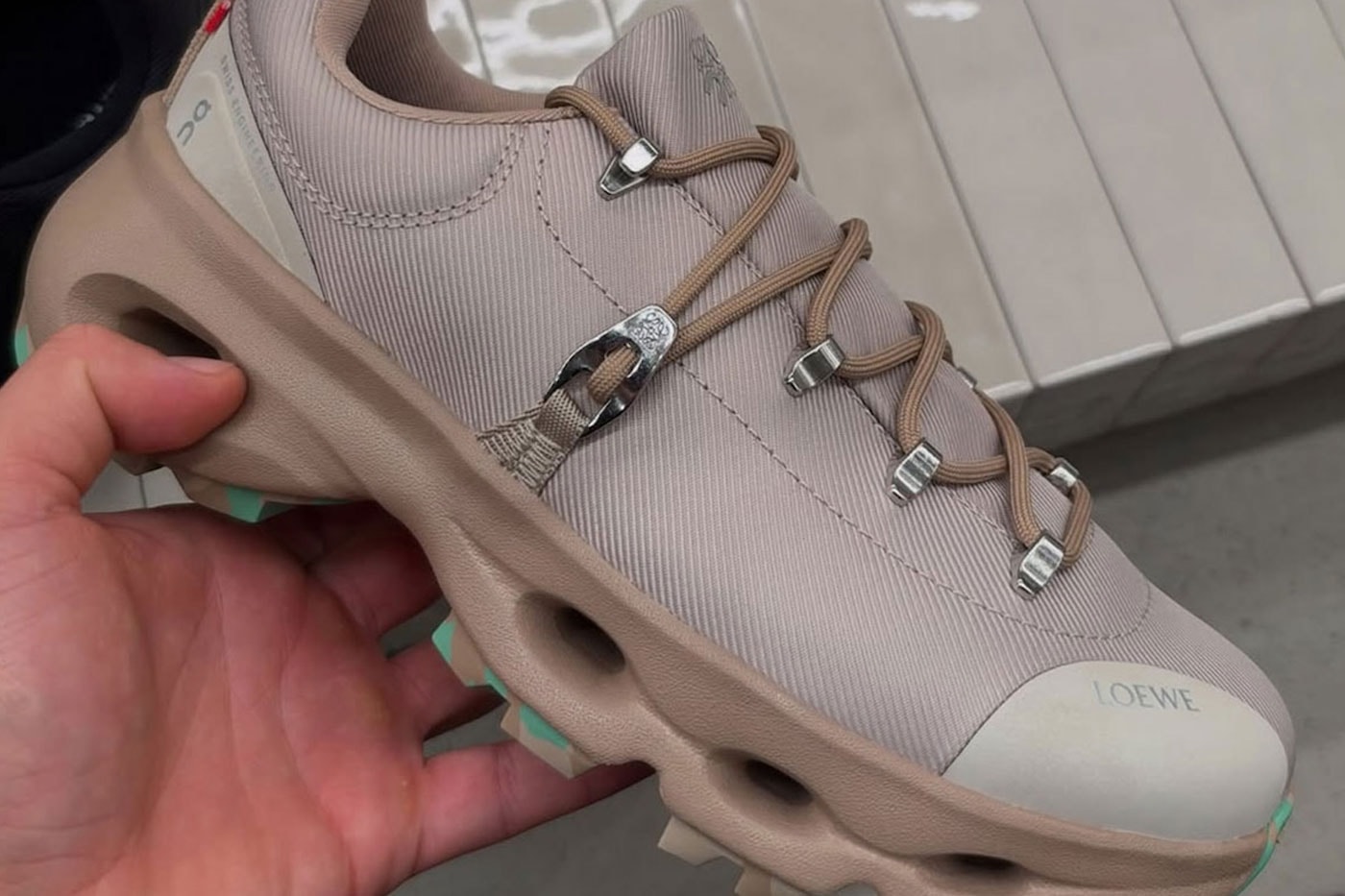 Loewe x On Cloudsolo Hiker First Look Release Info $850 usd upgrade black brown