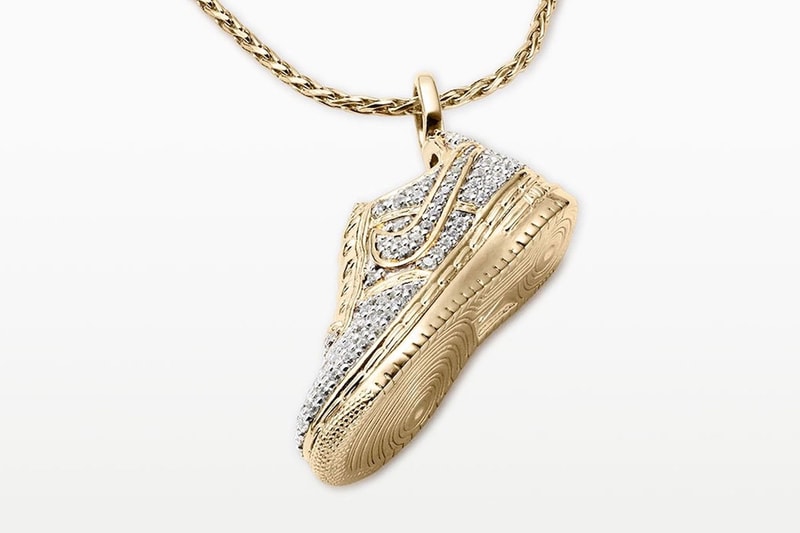Nike Expands Jewelry Collection With $5,750 Air Force 1 Pendant and Iced-Out Swoosh Necklaces