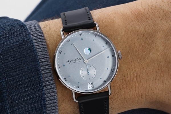 NOMOS Metro Date Power Reserve & Metro neomatik 41 Ice Blue Release Info Mark Braun