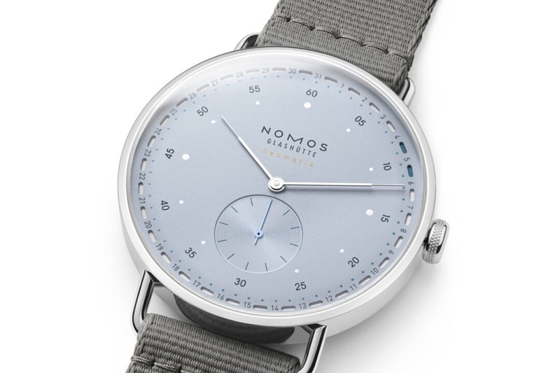 NOMOS Metro Date Power Reserve & Metro neomatik 41 Ice Blue Release Info Mark Braun