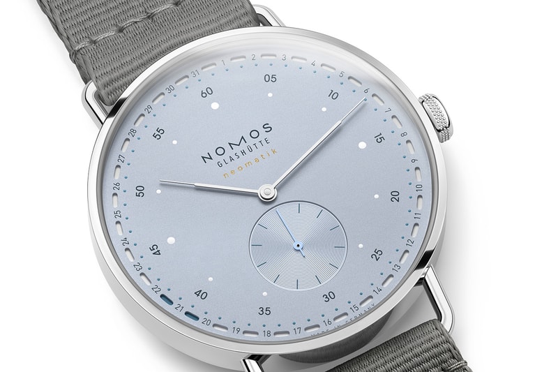 NOMOS Metro Date Power Reserve & Metro neomatik 41 Ice Blue Release Info Mark Braun