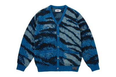 Hairy Tiger Knit — Blue