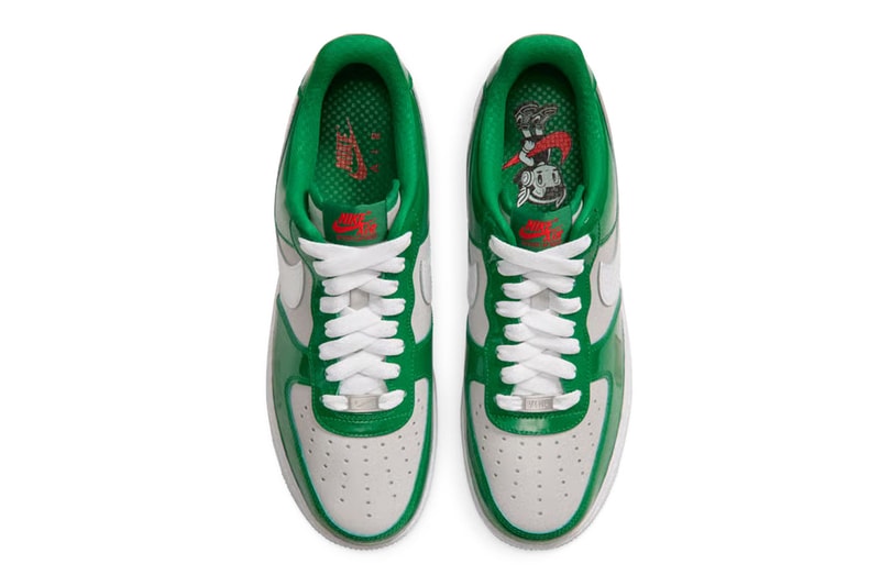 Victory Lap Radio x Nike Air Force 1 Low "Pine Green" Release Info First Look Pine Green/Light Crimson-Grey Fog-White