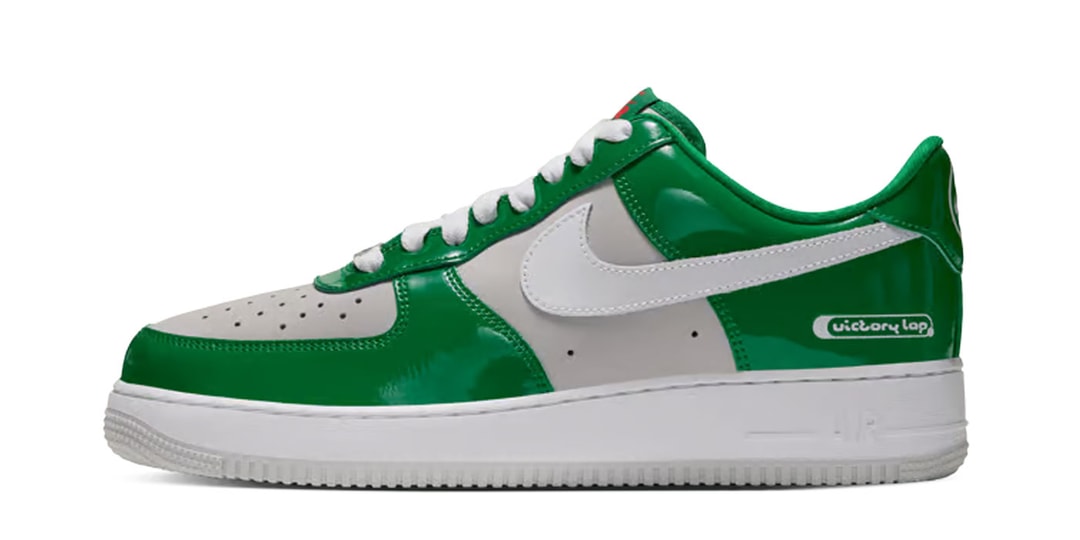 Victory Lap Radio and Nike Craft a Patent Leather Air Force 1 Low in "Pine Green"