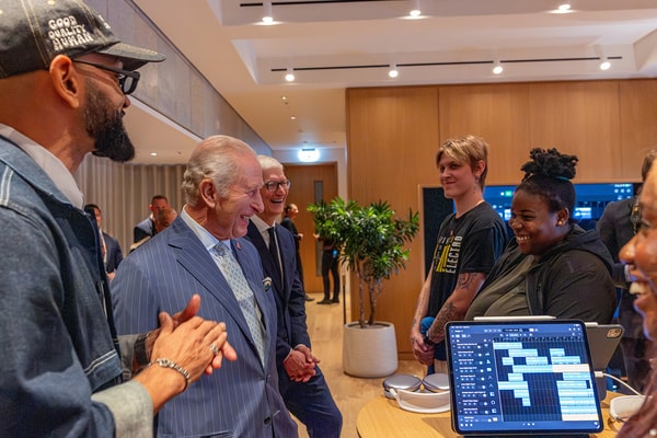 apple apple music venue hall king's trust king charles london battersea uk sky newman Battersea Power Station Nectar Woode Elton John workshop intimate meeting hypebeast exclusive video 