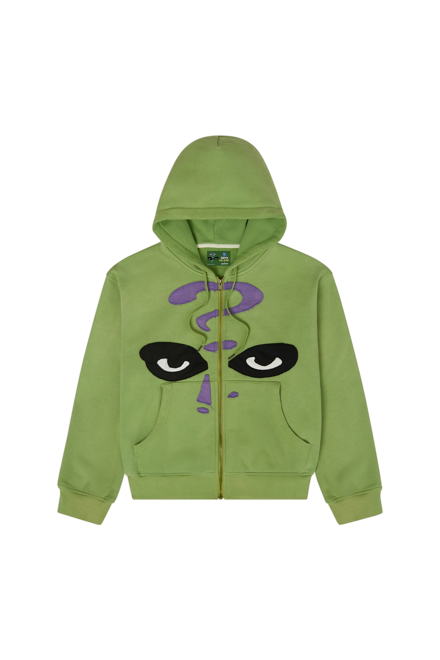 KidSuper garments showing hand-drawn DC Comics Super-Villains artwork.