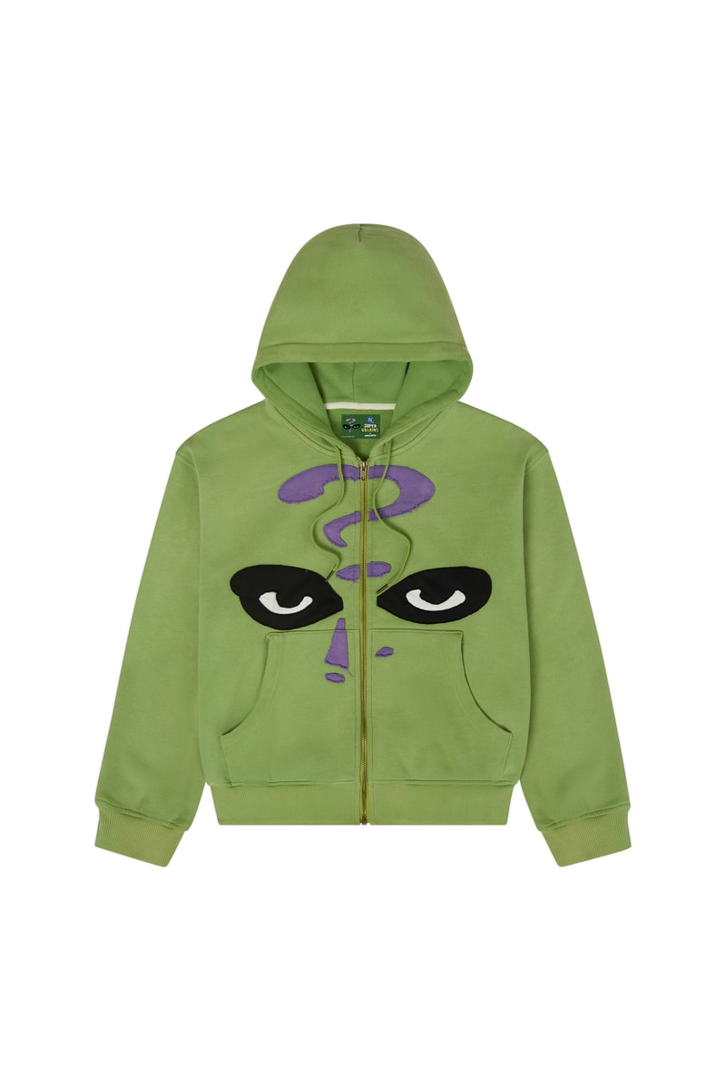 KidSuper garments showing hand-drawn DC Comics Super-Villains artwork.