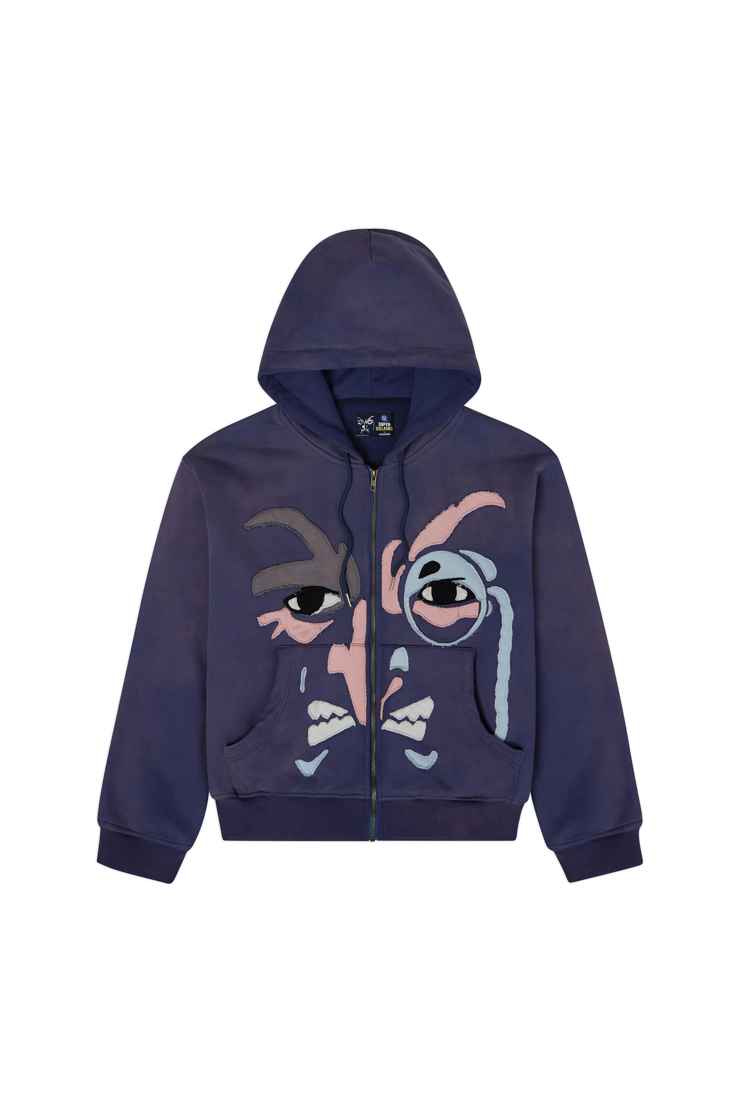 KidSuper garments showing hand-drawn DC Comics Super-Villains artwork.