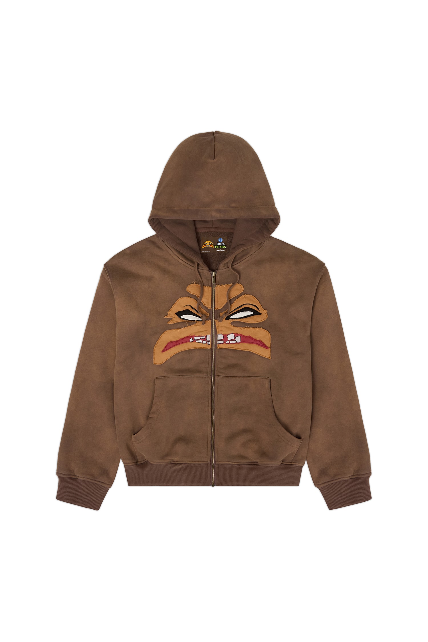 KidSuper garments showing hand-drawn DC Comics Super-Villains artwork.