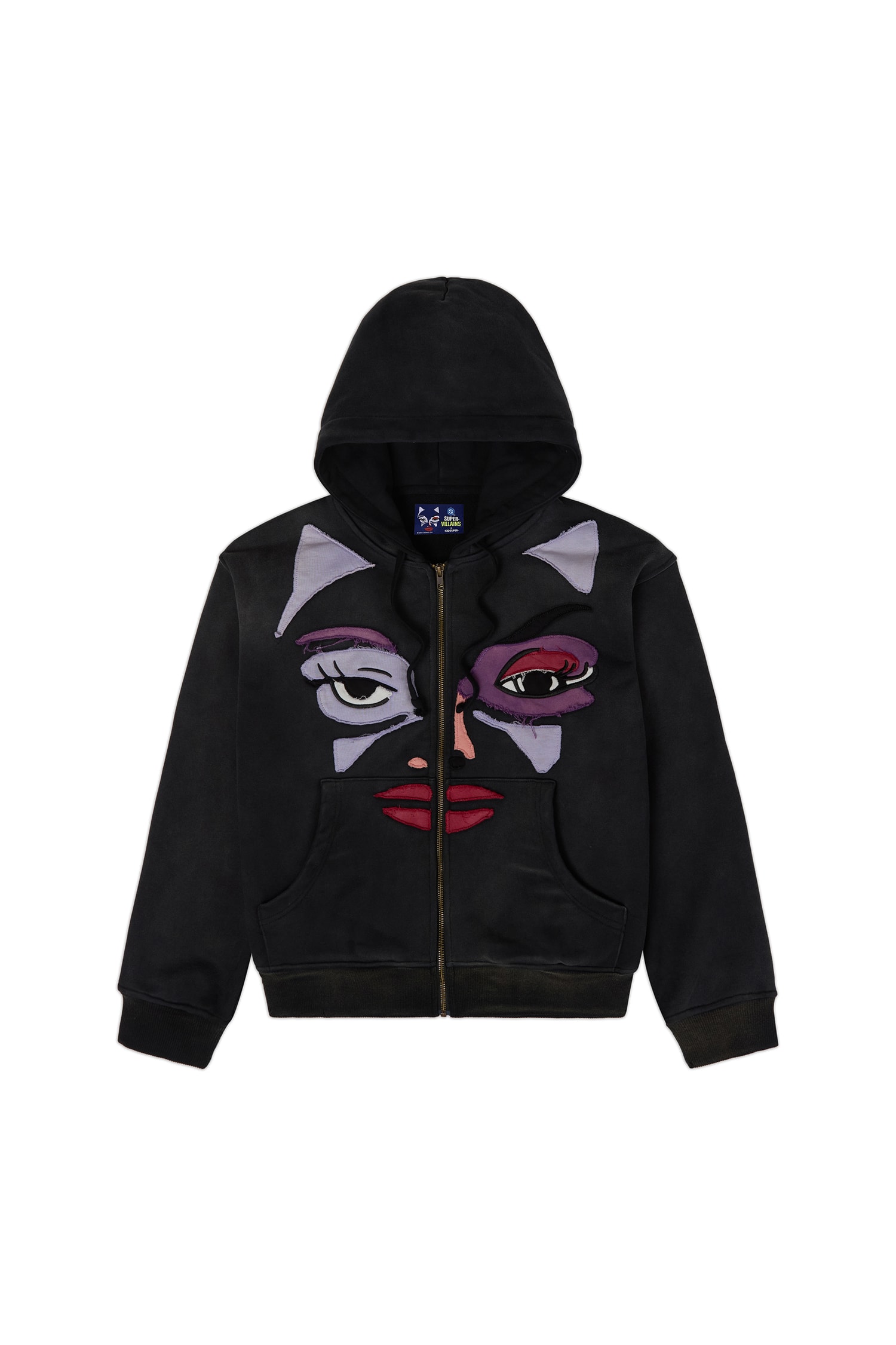 KidSuper garments showing hand-drawn DC Comics Super-Villains artwork.