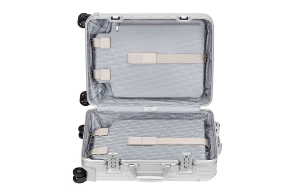 Dior RIMOWA Gradient Blue Black Oblique Aluminum Suitcase carry on Release Info