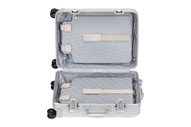 Dior RIMOWA Gradient Blue Black Oblique Aluminum Suitcase carry on Release Info