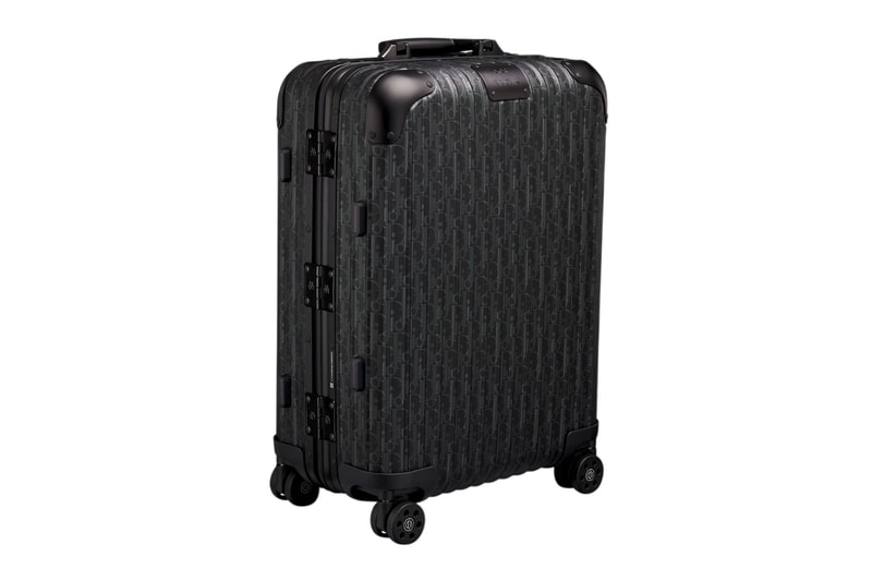 Dior RIMOWA Gradient Blue Black Oblique Aluminum Suitcase carry on Release Info