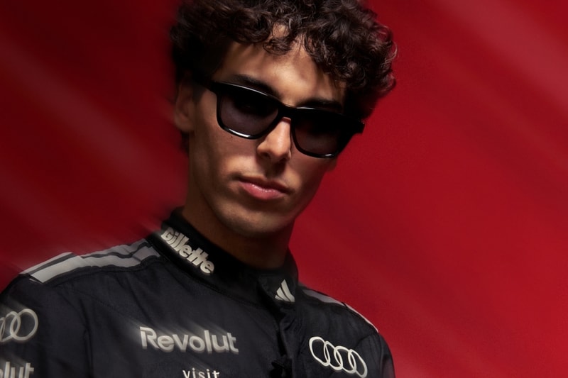 Nico Hulkenberg wearing ic! berlin customized frames for Audi Revolut F1 Team campaign