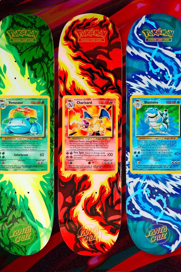 Pokémon and Santa Cruz Announce 30th Anniversary Blind-Bag Skateboard Collection