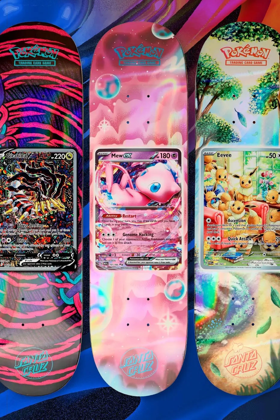 Pokémon and Santa Cruz Announce 30th Anniversary Blind-Bag Skateboard Collection