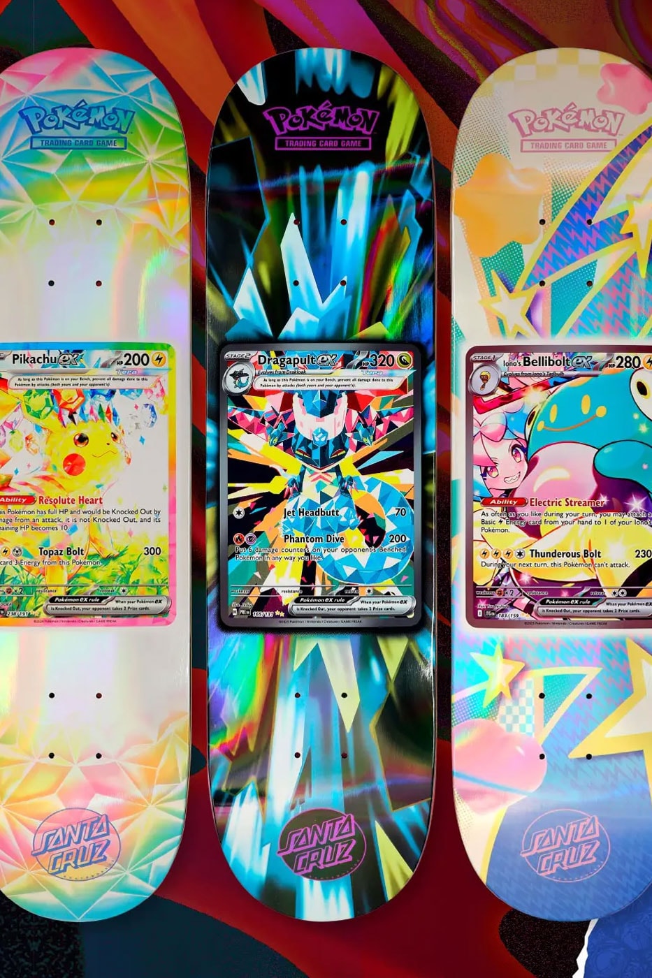 Pokémon and Santa Cruz Announce 30th Anniversary Blind-Bag Skateboard Collection