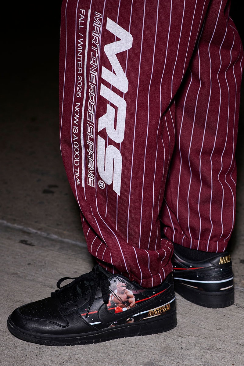 Supreme and Martine Rose Team up for Fall 2026 Collaborative Collection nike dunk low jbl jeff hamilton