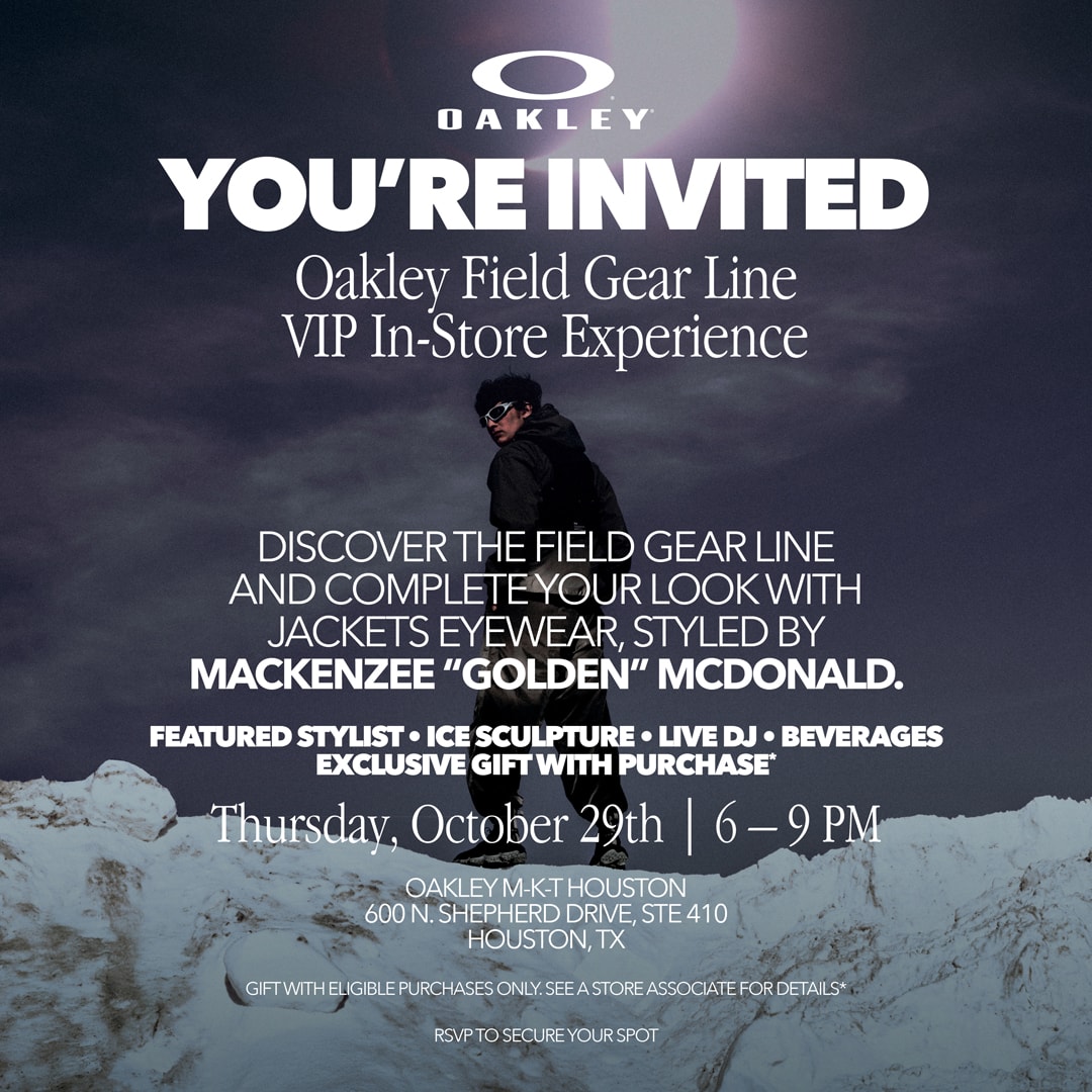 Oakley's Houston Store to Celebrate Japan Field Gear Line and Eyewear 
