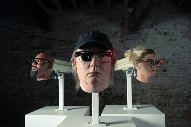 Even Realities human surveillance sculptures installation london berwick street will harvey camera glasses public ban laws watchers film cctv heads