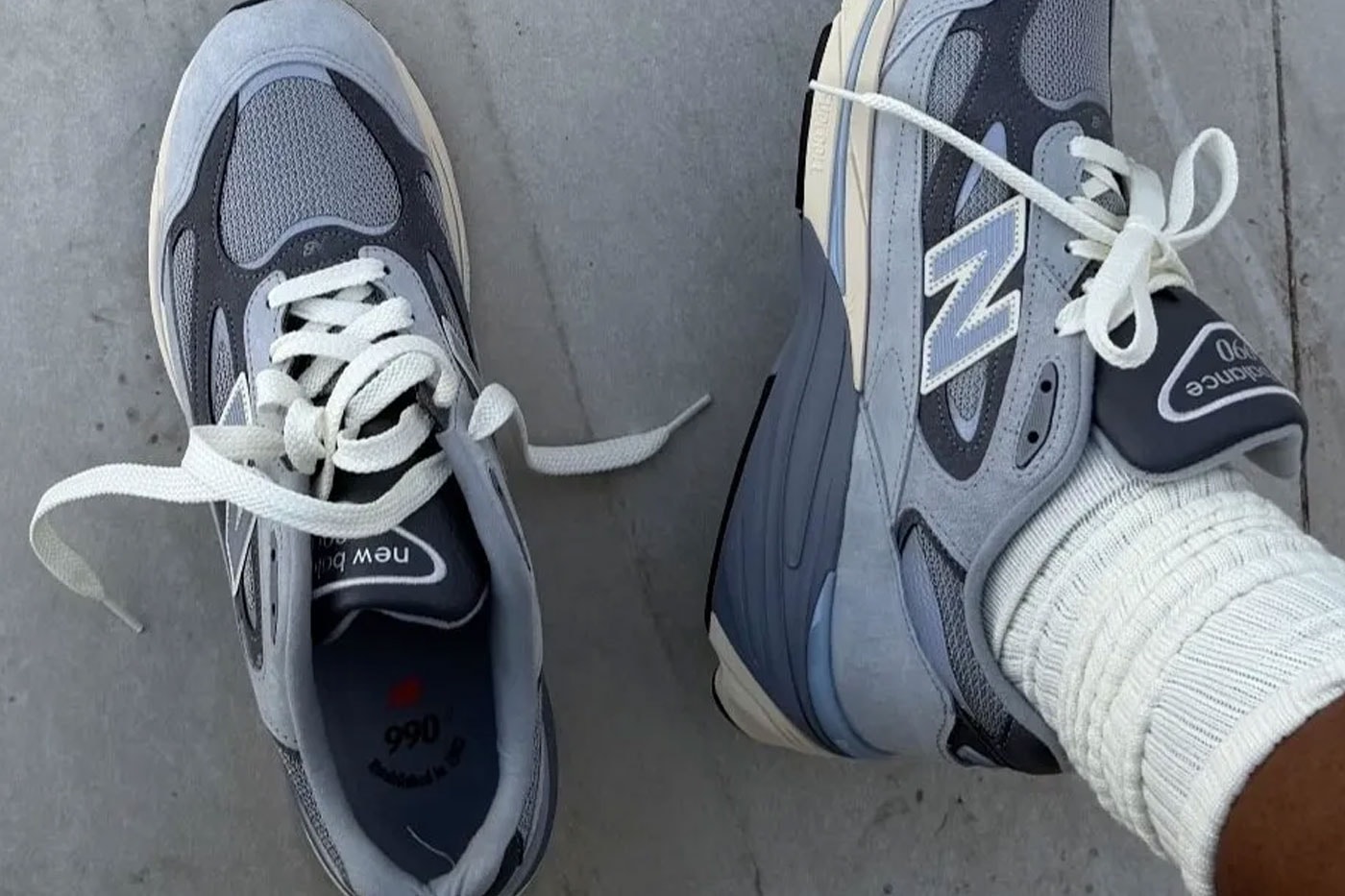 Joe Freshgoods Teases Closer Look at the New Balance 990v7 rosalia billboard