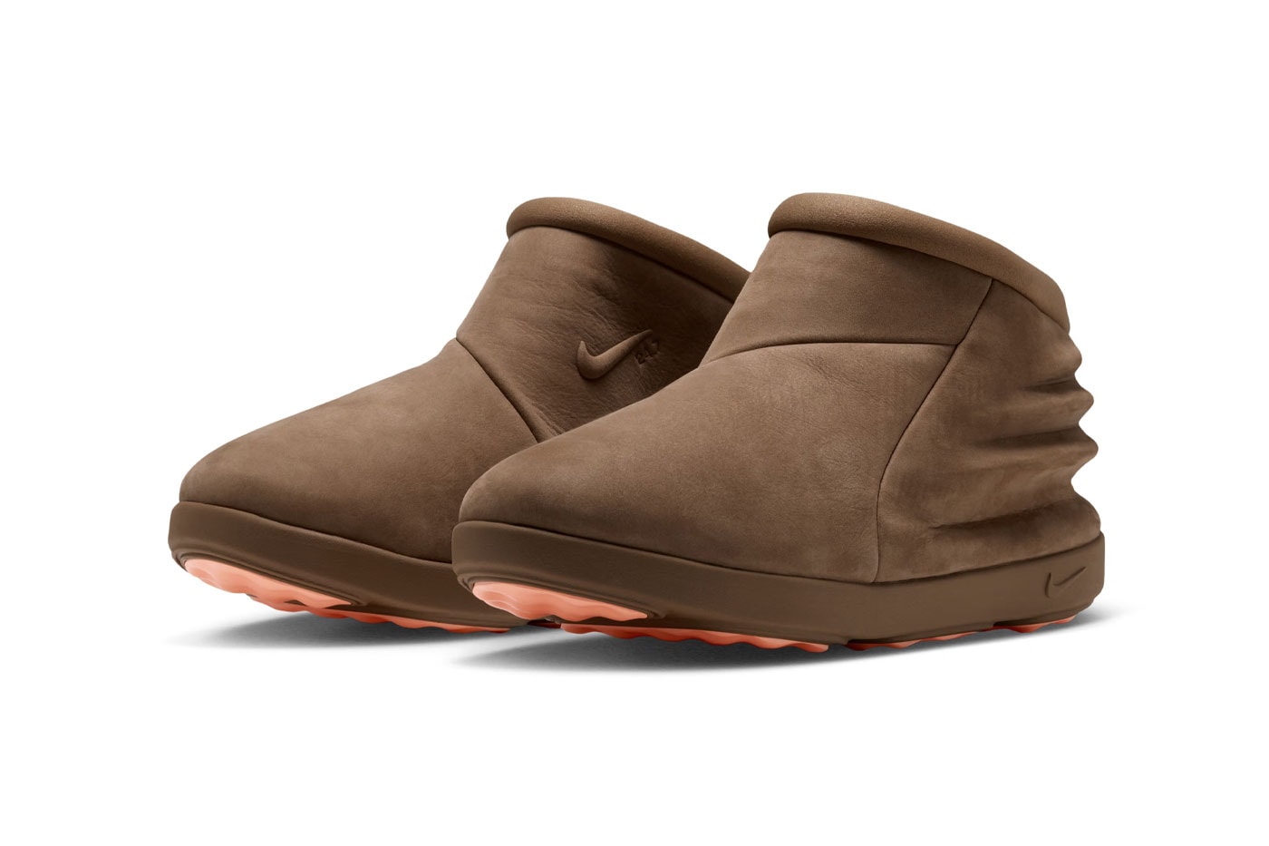 Nike Unveils the 24.7 Recovery Boot With Sculpted Air Yeezy 2-Inspired Ridges Dark Driftwood/Mosswood Brown/Orange Pulse