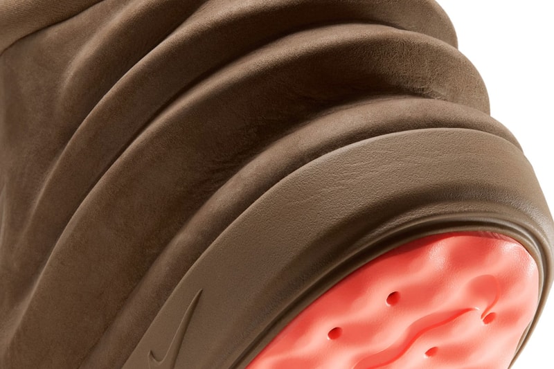 Nike Unveils the 24.7 Recovery Boot With Sculpted Air Yeezy 2-Inspired Ridges Dark Driftwood/Mosswood Brown/Orange Pulse