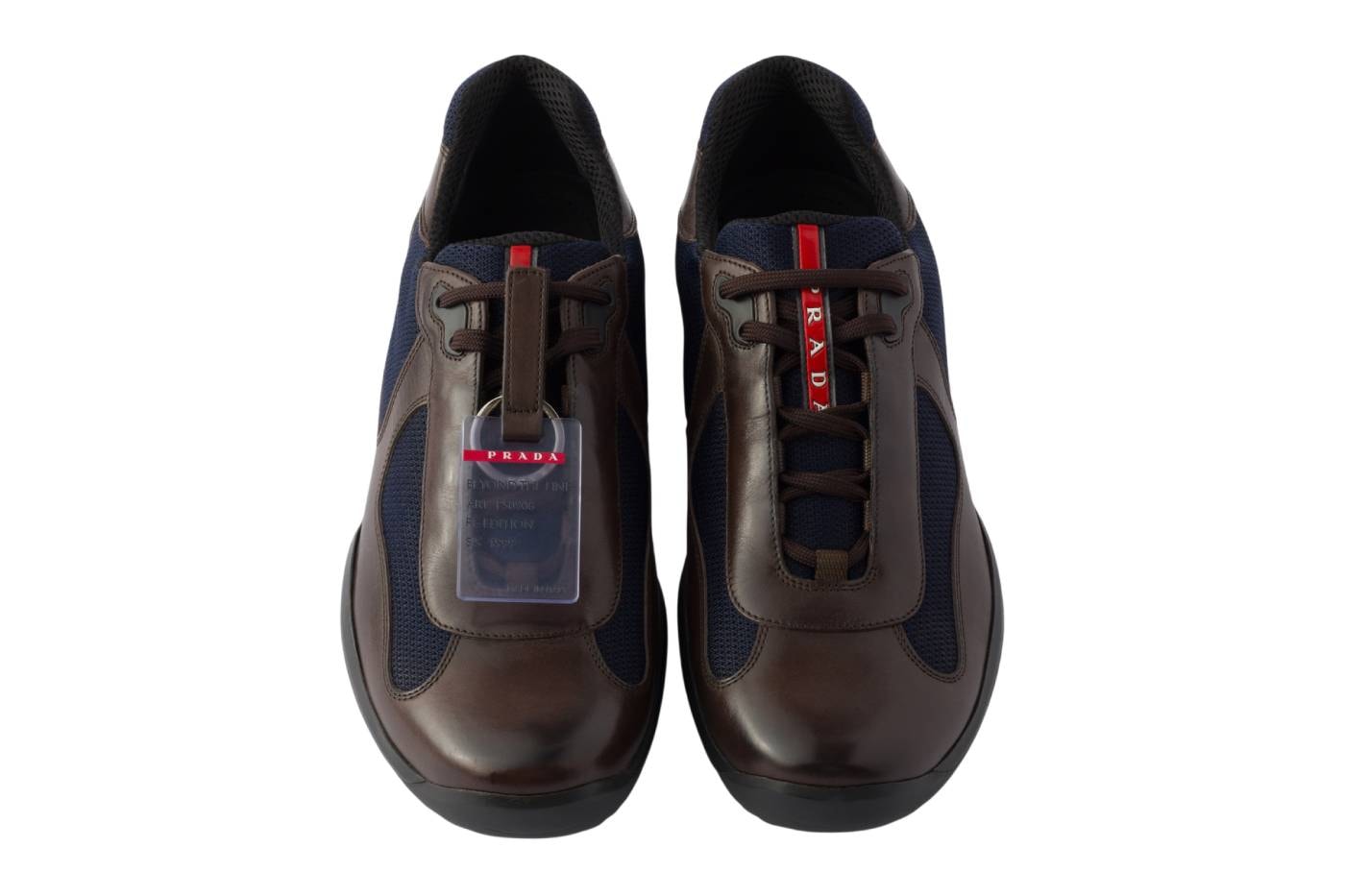 Prada America’s Cup Sneaker Teak/Blue Cacao/Bordeaux Release Info