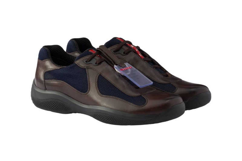 Prada America’s Cup Sneaker Teak/Blue Cacao/Bordeaux Release Info