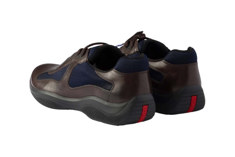 Prada America’s Cup Sneaker Teak/Blue Cacao/Bordeaux Release Info