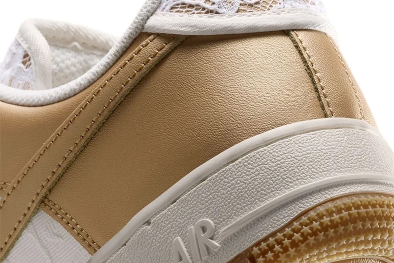 Nike Air Force 1 Low Lace Metallic Gold IX7038-121 Official Images
