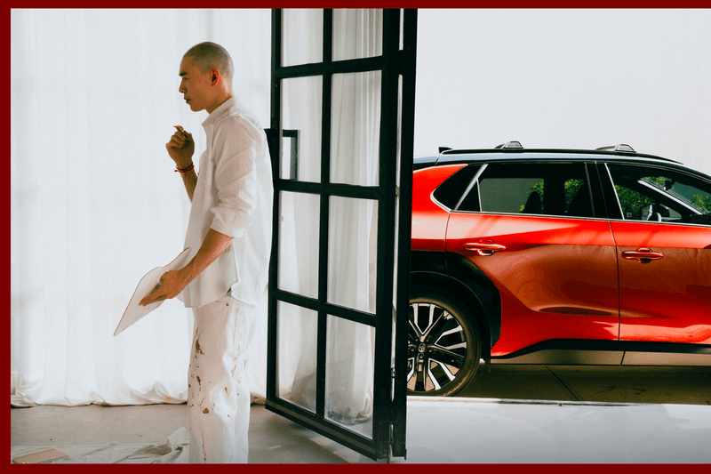 Photographer Megan Collante and the Toyota bZ NYC Shoot Asians Painting Tradition ice cream