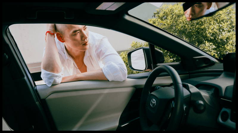Photographer Megan Collante and the Toyota bZ NYC Shoot Asians Painting Tradition ice cream