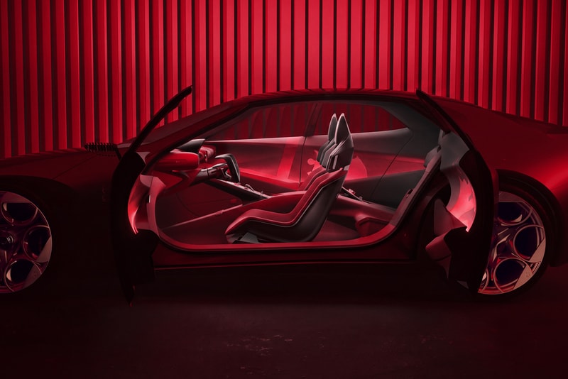 Alfa Romeo Cuorerosso Concept at Paris Motor Show 33 Stradale Red Heart Gold Concept