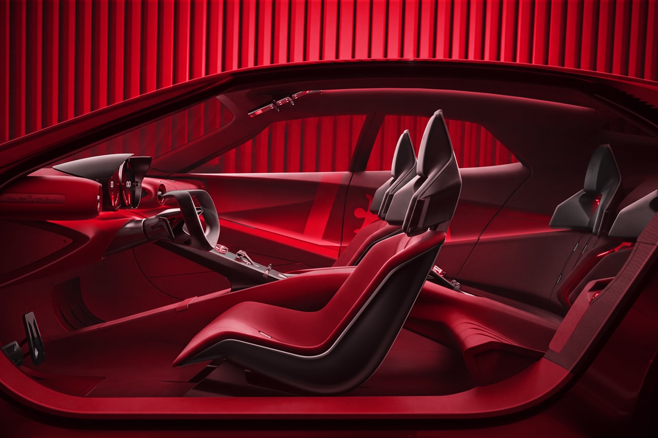Alfa Romeo Cuorerosso Concept at Paris Motor Show 33 Stradale Red Heart Gold Concept