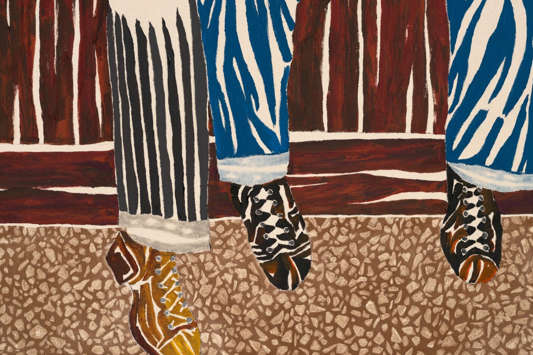 Chase Hall Exhibition Coffee Painting FRESH PAINT Parrish Art Museum FLAG Art Foundation