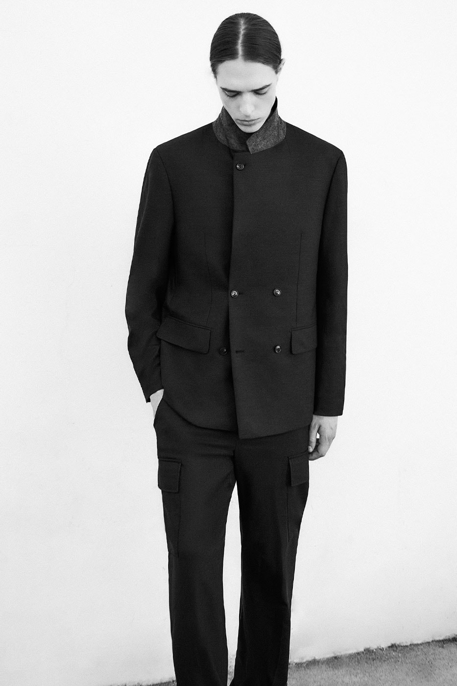 JiyongKim and LANSMERE Merge Avant-Garde Pattern Cutting With Heritage Tailoring collection release info lookbooks Ermenegildo Zegna Fabrics