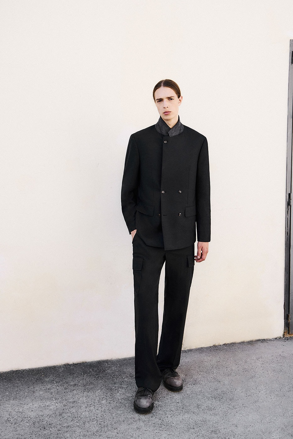JiyongKim and LANSMERE Merge Avant-Garde Pattern Cutting With Heritage Tailoring collection release info lookbooks Ermenegildo Zegna Fabrics