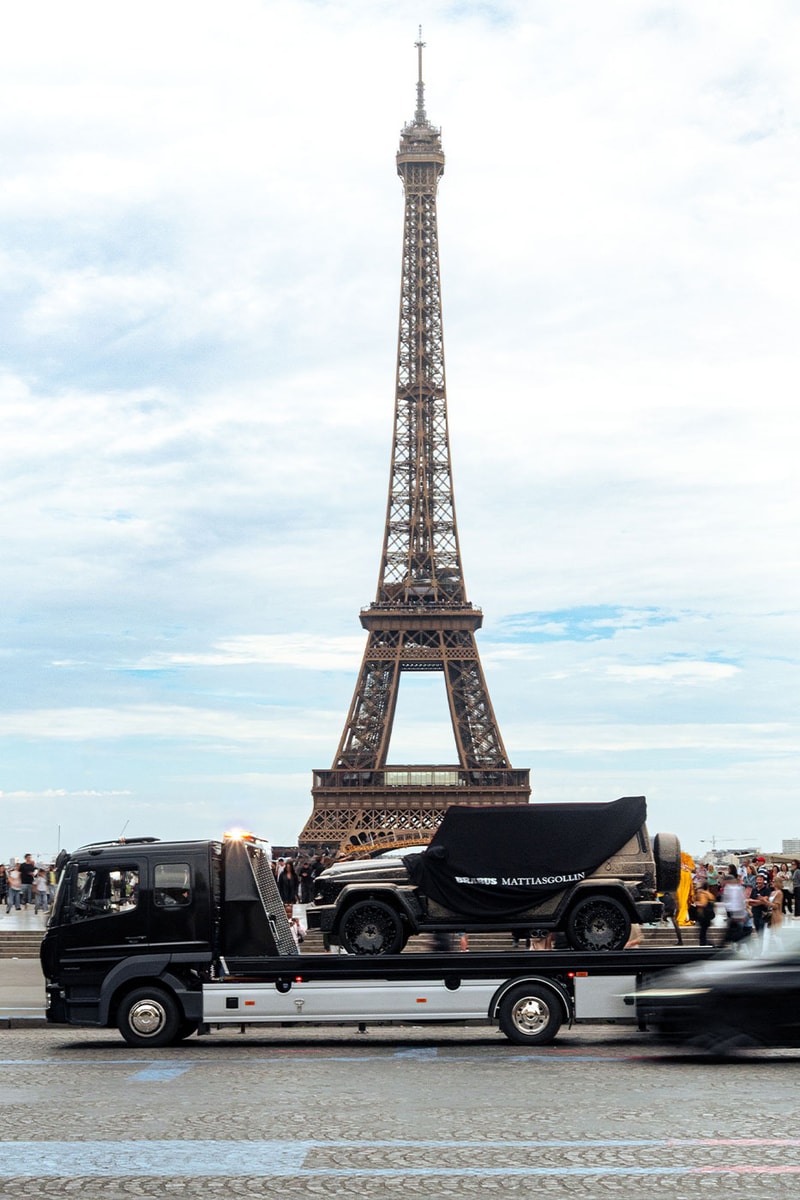 A Pearl-Covered BRABUS SUPERBLACK G800 Teased a MATTIASGOLLIN Collaboration at Paris Fashion Week ss27