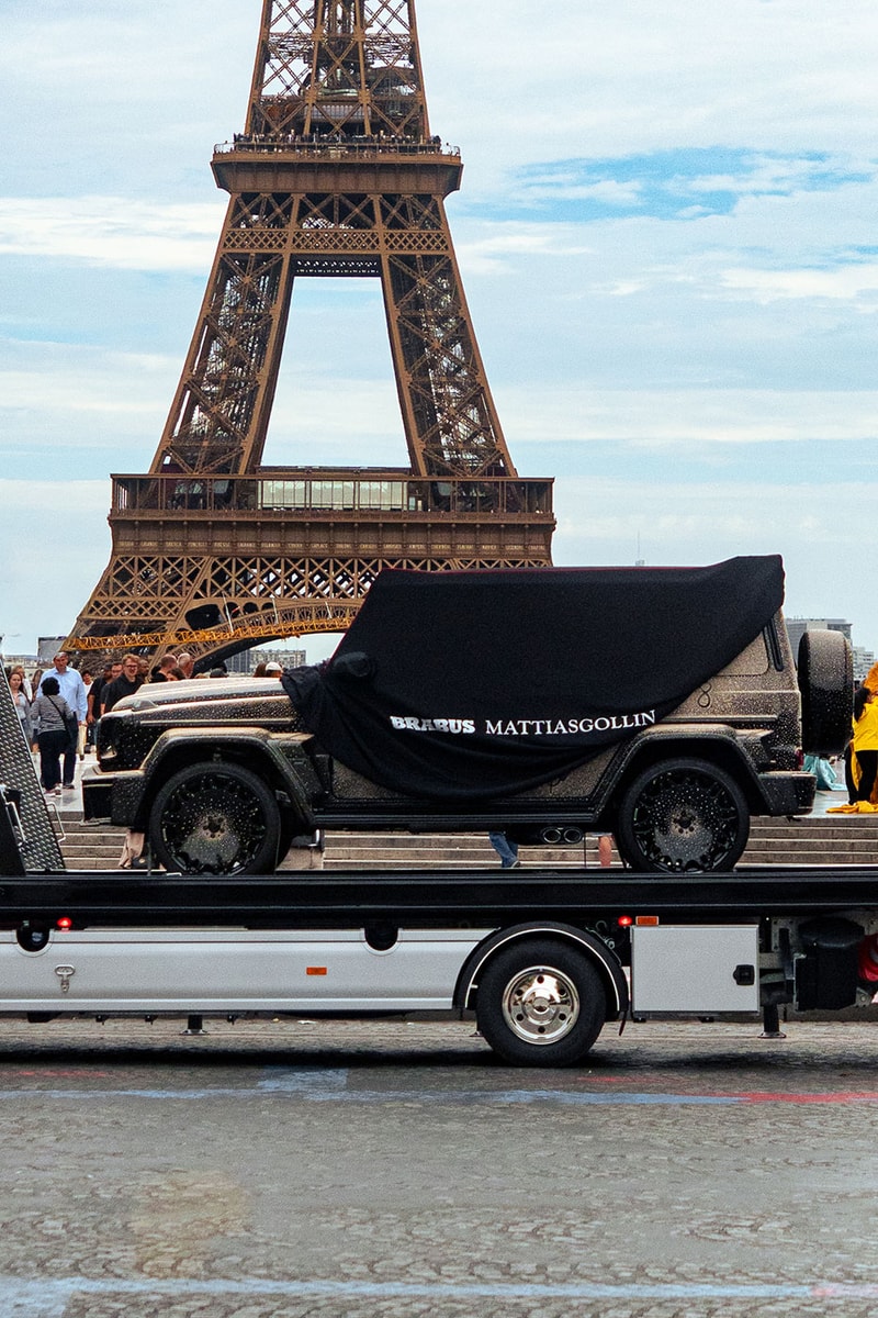A Pearl-Covered BRABUS SUPERBLACK G800 Teased a MATTIASGOLLIN Collaboration at Paris Fashion Week ss27