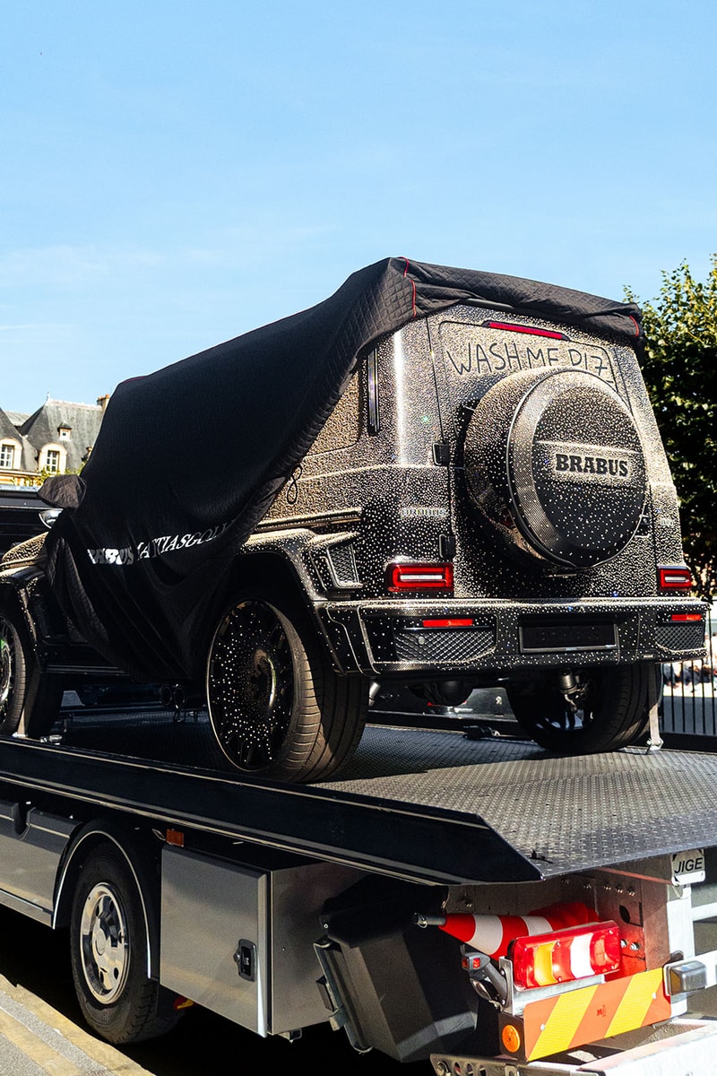 A Pearl-Covered BRABUS SUPERBLACK G800 Teased a MATTIASGOLLIN Collaboration at Paris Fashion Week ss27