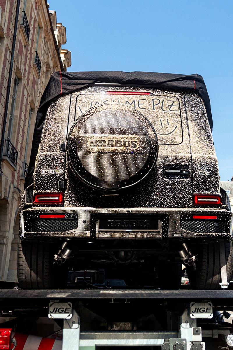 A Pearl-Covered BRABUS SUPERBLACK G800 Teased a MATTIASGOLLIN Collaboration at Paris Fashion Week ss27