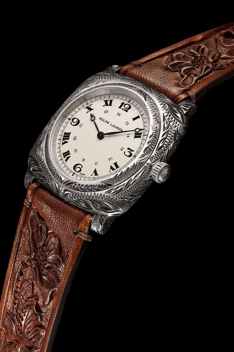 Ralph Lauren Western Cushion 38mm watch Engraved Sterling Silver Release Info