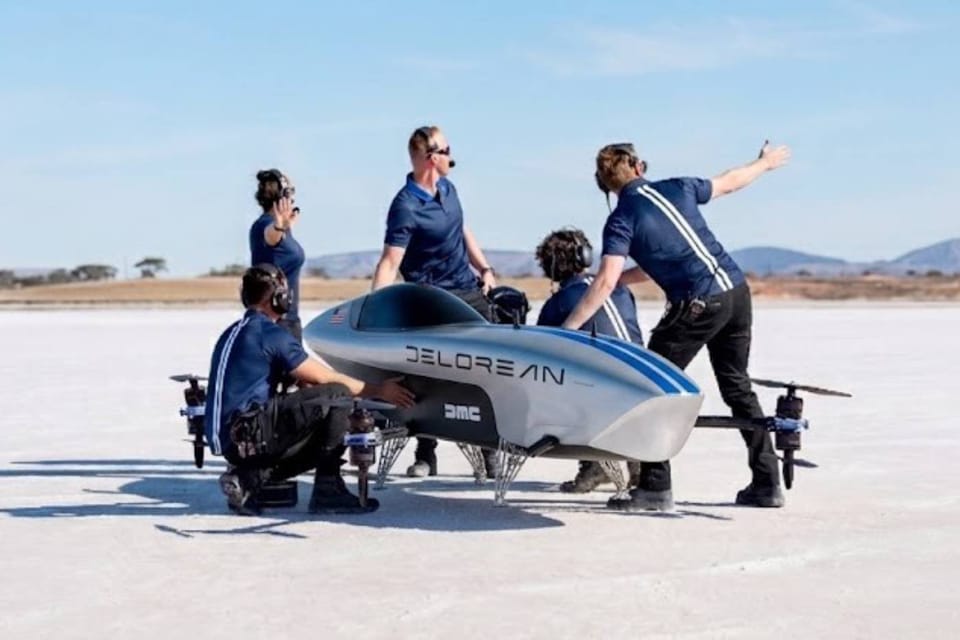 hypebeast.com - Hypebeast Newsroom - DeLorean Becomes the First American Team to Join Airspeeder's Electric Flying Car Racing Series